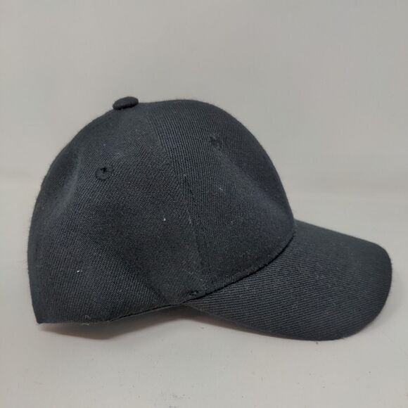 Unbranded Baby Strapback Hat Black Size Infant Blank 100% Polyester - Picture 4 of 7